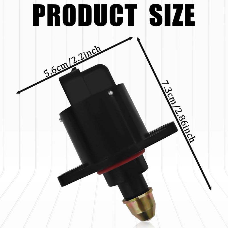 SamWinGear Idle Air Control Valve Sensor Idle Speed Control Valve, Throttle Response Controller Stepper Motor IAC Valves OEM #90380 10526 Compatible with King Kong Idle Motor Idle Speed (Black) - Image 2
